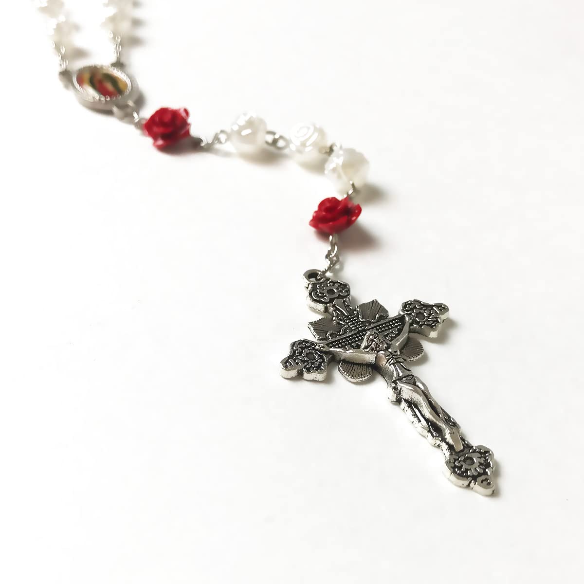 Our Lady of Guadalupe Pearly Rose Rosary