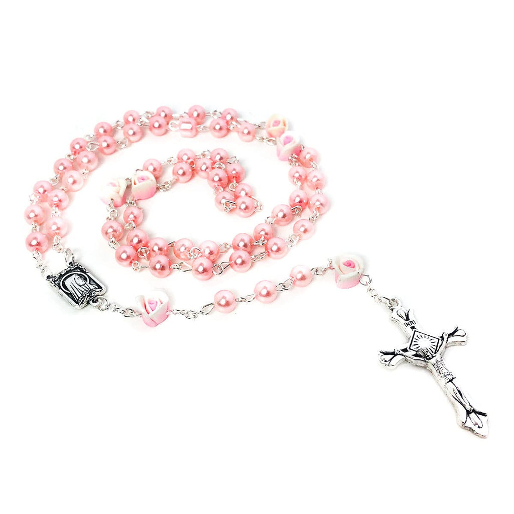Angelic Pink Rose Rosary