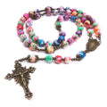 Miraculous Medal Colorful Rosary
