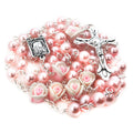 Angelic Pink Rose Rosary