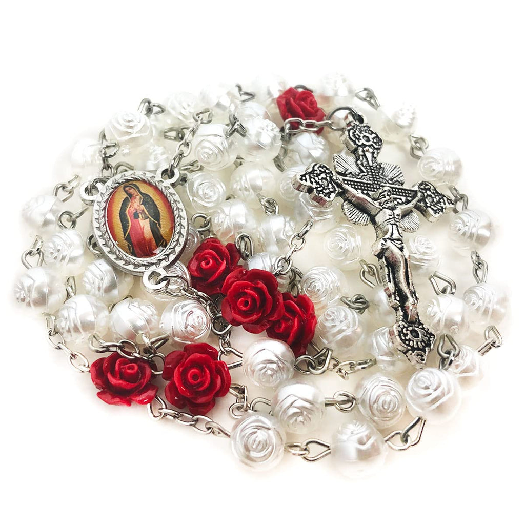 Our Lady of Guadalupe Pearly Rose Rosary
