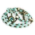 Blue Quartz Rosary for Women, Our Lady of Grace